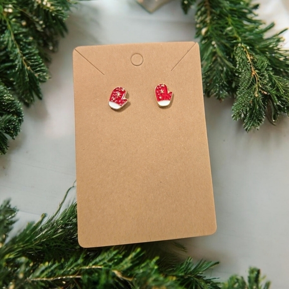 Blossom Boutique Jewelry - Mittens Holiday Festive Stud Earrings